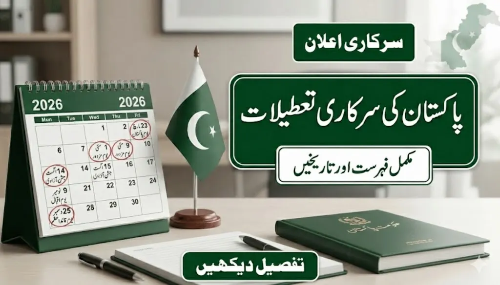 Public Holidays Pakistan 2026