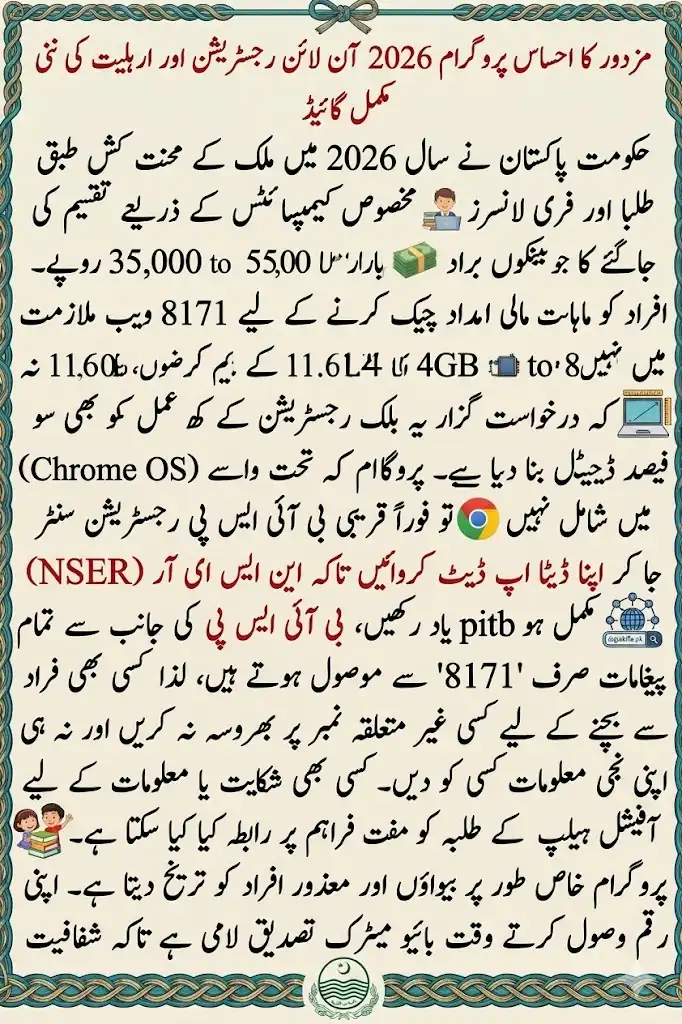 Mazdoor Ehsaas Program 2026
