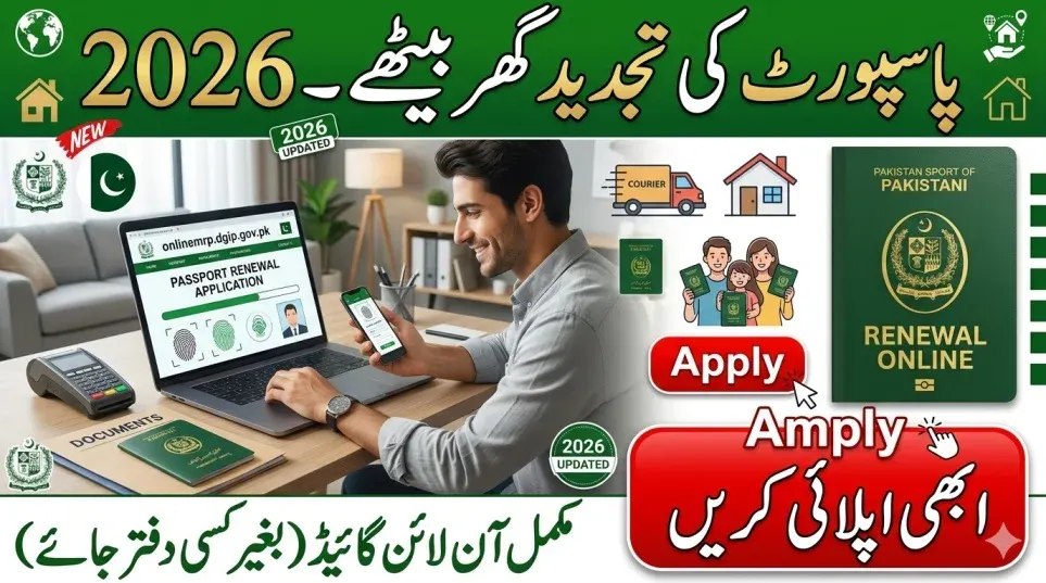 Renew Expired Passport from Home Pakistan 2026 – Complete Online Guide (Fast & Easy)